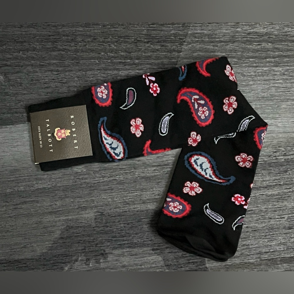 Robert Talbott 10-13 Paisley socks NWT men’s